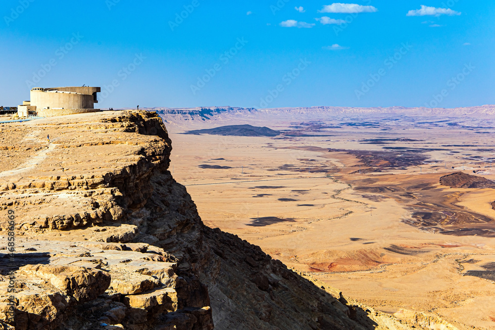 Naklejka premium Ramon Crater - Geological Reserve.