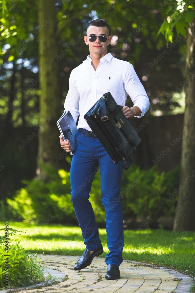 Portrait of happy mature man on outdoor background Portrait of happy mature man on outdoor background