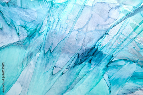 Wallpaper Mural Abstract navy blue ocean sea sky watercolor background. indigo paint stains and spots, water waves, luxury fluid liquid art wallpaper Torontodigital.ca