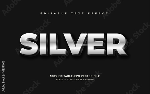 Silver text effect