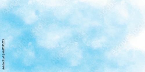 Canvas Print blue sky and white cloud beautiful background