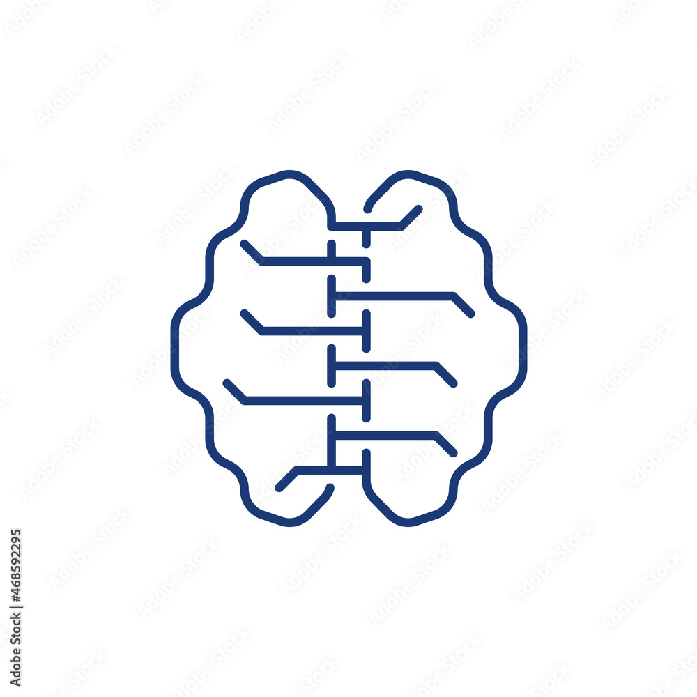 Human Brain Neural Networks vector concept modern icon Human Brain Neural Networks vector concept modern icon