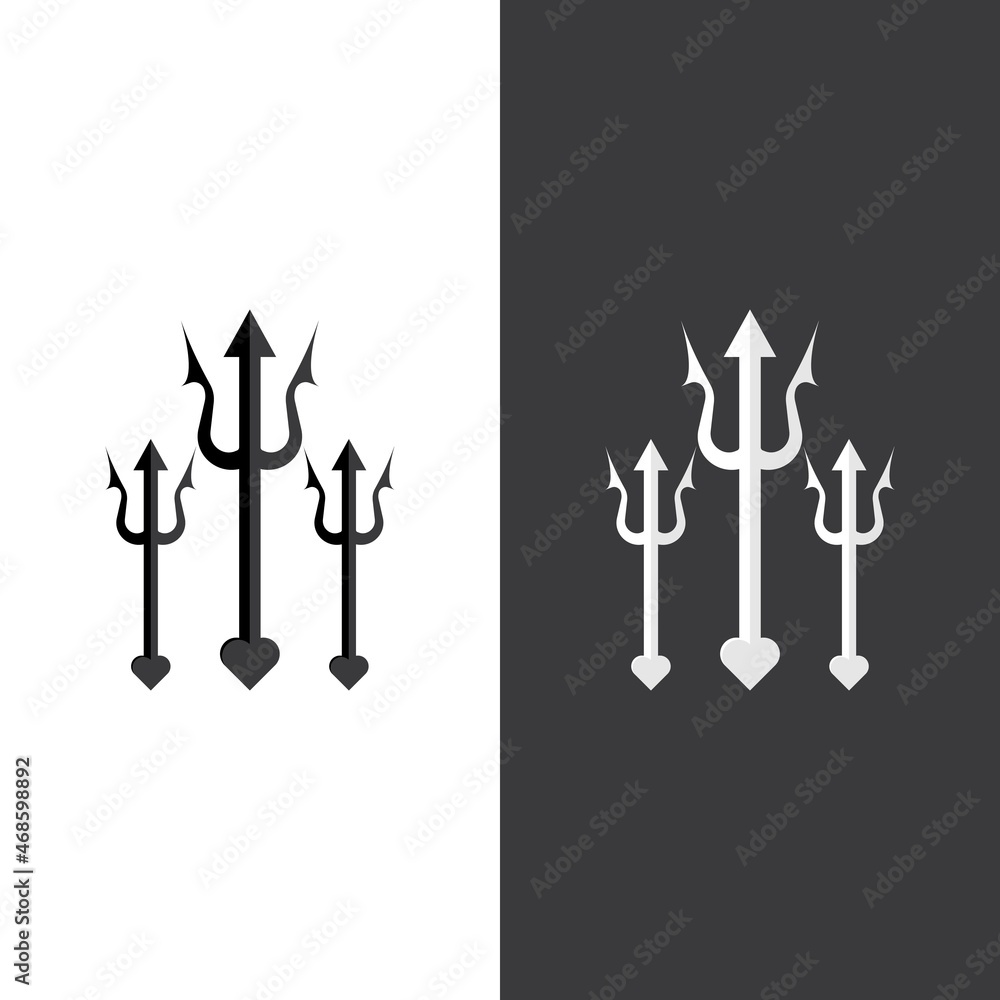 Trident Logo Template vector icon Trident Logo Template vector icon