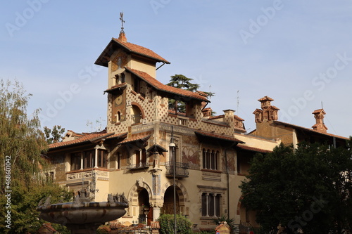 Quartiere Coppede, fun and magical architecture built 1913-1927, by architect Gino Coppede, Rome, Italy
