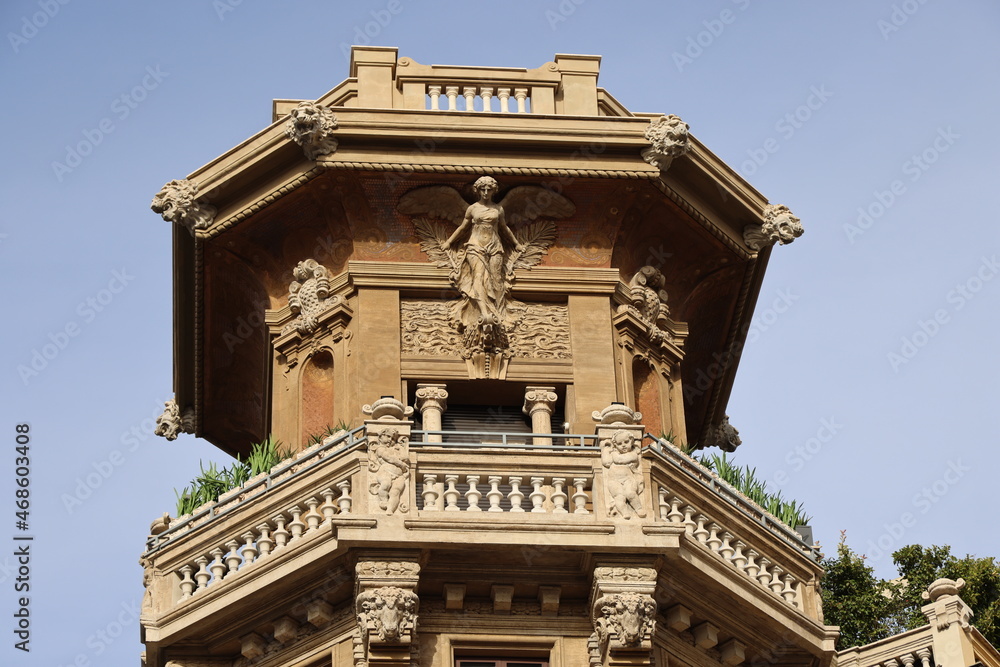 Quartiere Coppede, fun and magical architecture built 1913-1927, by architect Gino Coppede, Rome, Italy