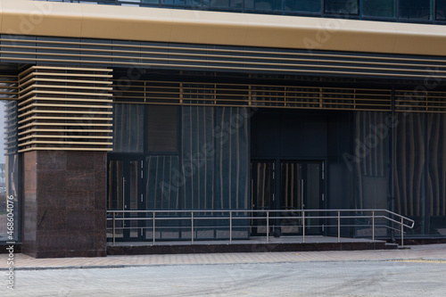 entrance to a modern office building