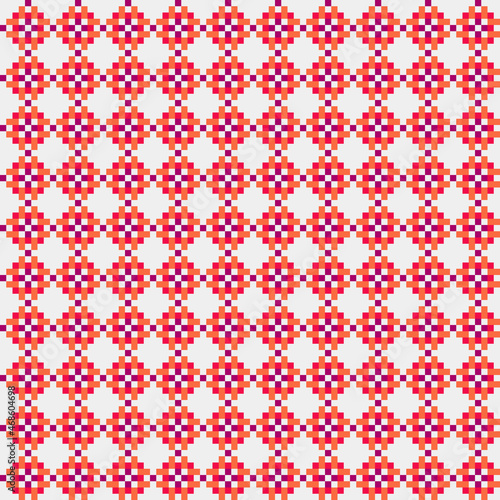 Abstract Cross Pattern generative computational art illustration