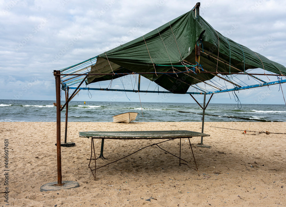 am Strand der Ostsee in Misdroy, Polen am Strand der Ostsee in Misdroy, Polen