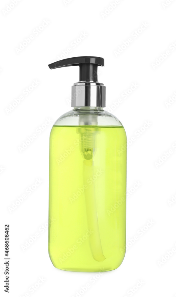 Dispenser of liquid soap isolated on white Dispenser of liquid soap isolated on white