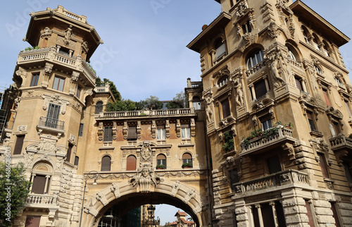 Photography Quartiere Coppede, fun and magical architecture built 1913-1927, by architect Gi