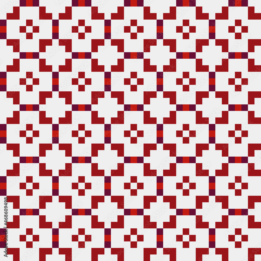 Fototapeta premium Abstract Cross Pattern generative computational art illustration