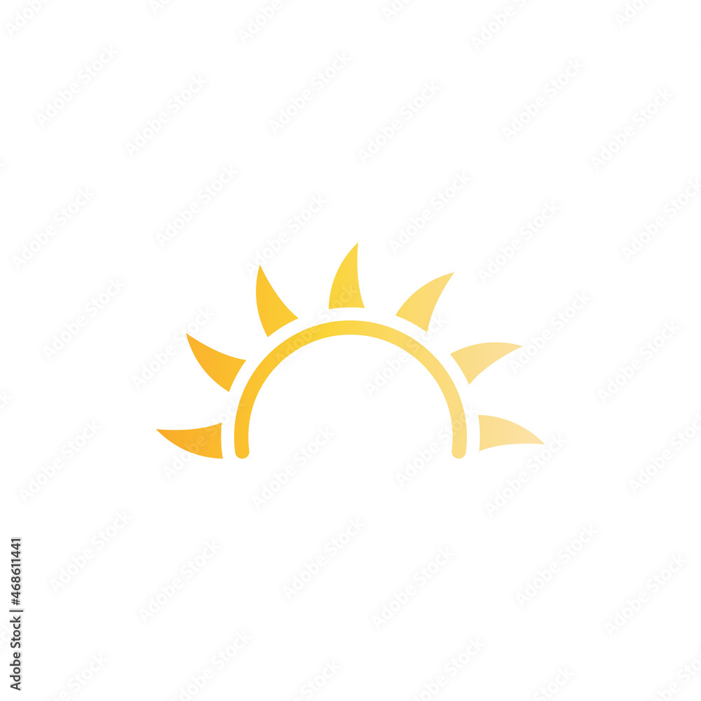 Sun Vector illustration Icon Sun Vector illustration Icon