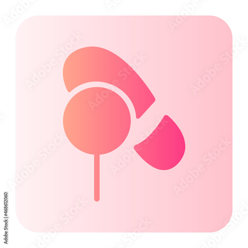 footprint gradient icon