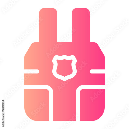 police vest gradient icon