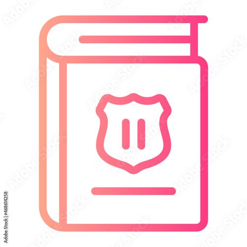 law book gradient icon