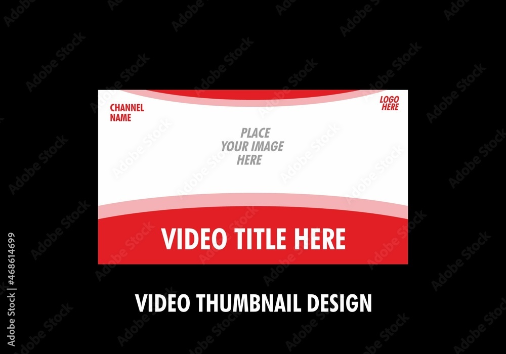 Obraz premium Colorful graphic of video thumbnail