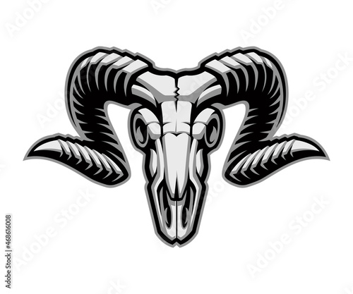 Ram Skull Vector