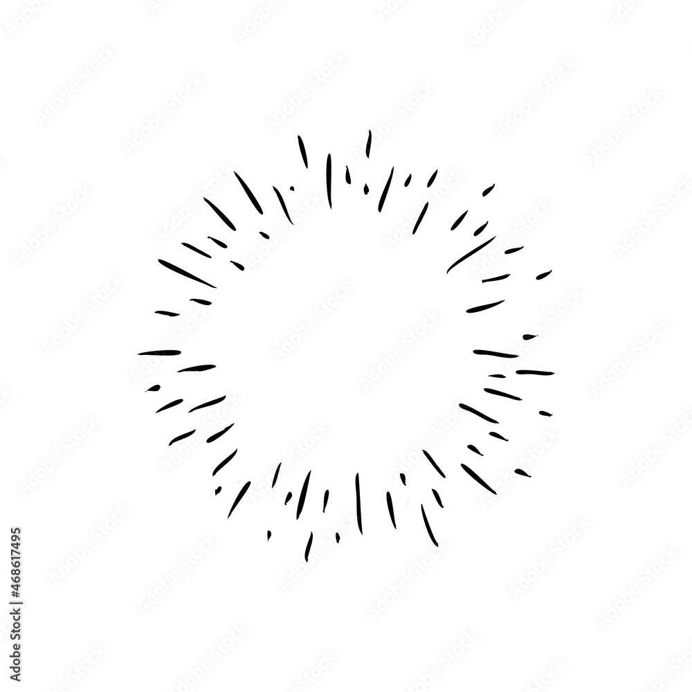 Star burst doodle design. Hand drawn sunburst. Shine light lines and sparks. Star burst doodle design. Hand drawn sunburst. Shine light lines and sparks.