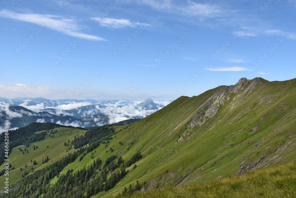 mountain landscape in summer