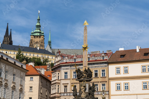 view of the historic buildings in downtown Prague