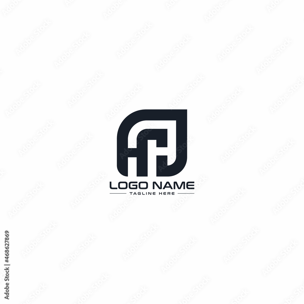 Creative HH logo, letter hh vector template