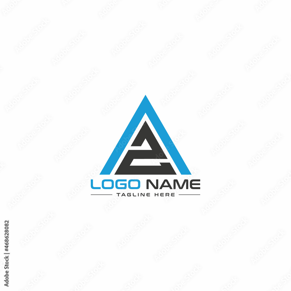 Creative AZ logo design, Letter ZA logo vector template Creative AZ logo design, Letter ZA logo vector template