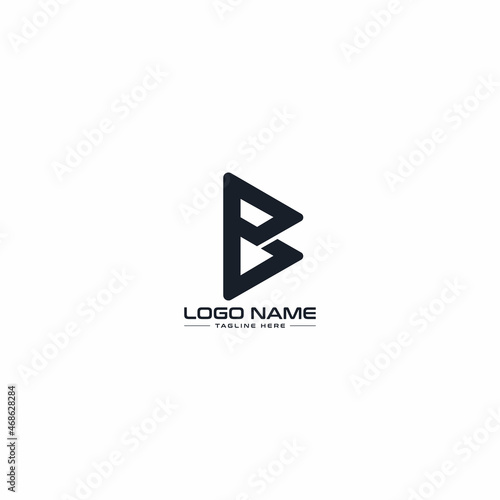 BP Letter Logo Design, Letter BP logo design Vector Template. Modern, Minimalist Monogram and Creative Alphabet Letters icon Illustration.