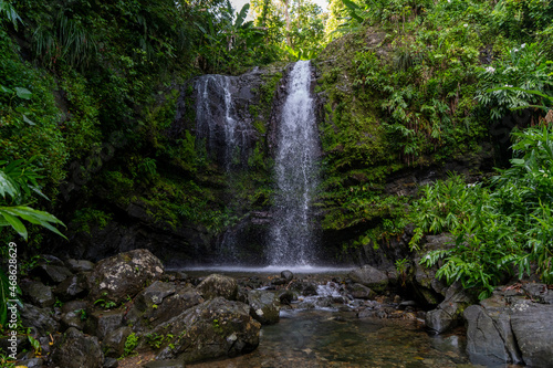 Waterfall Las Delicias located in the town of Ciales  Puerto Rico.