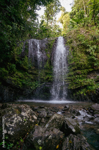 Waterfall Las Delicias located in the town of Ciales  Puerto Rico.