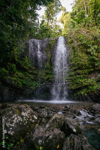 Waterfall Las Delicias located in the town of Ciales, Puerto Rico.