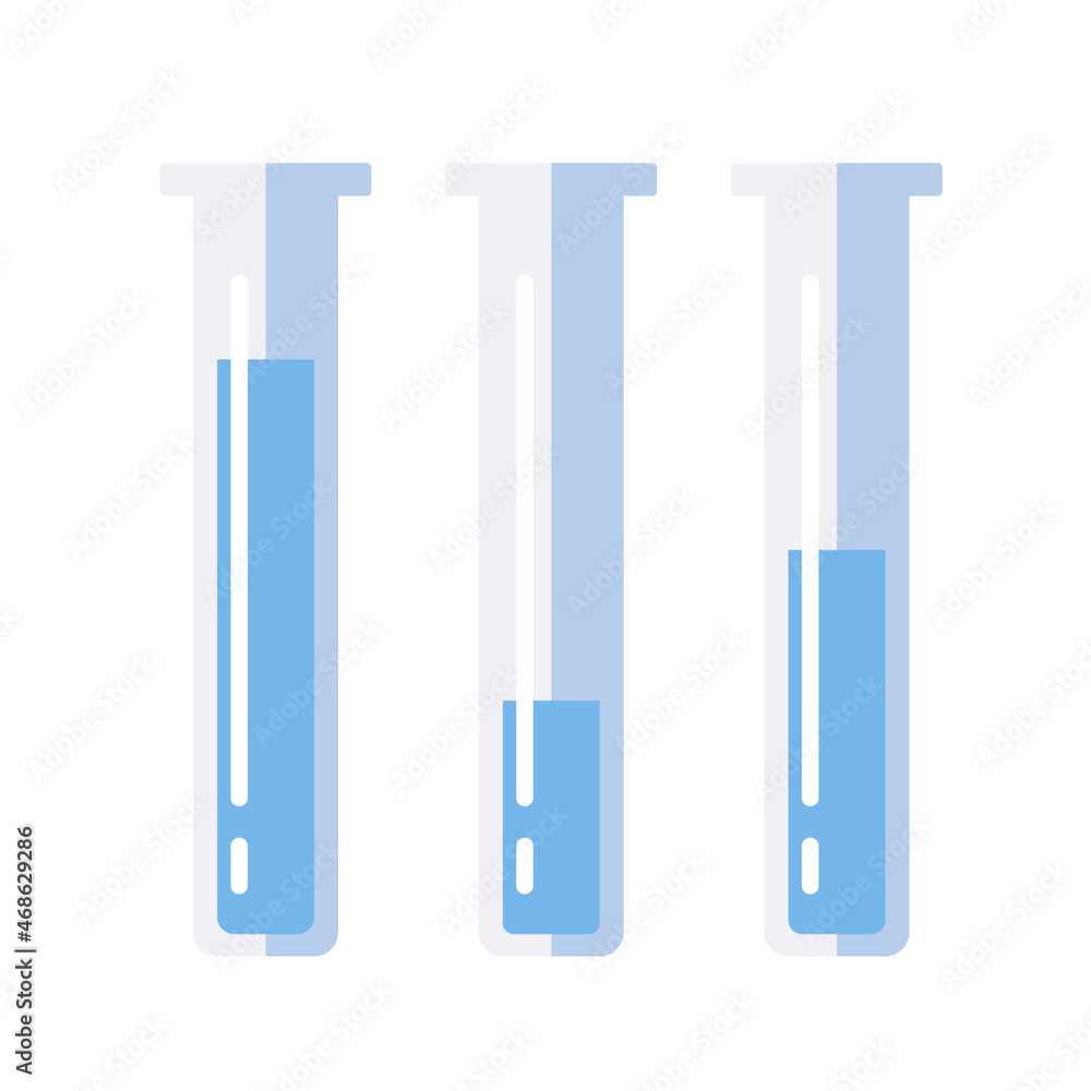 Chemistry Science Laboratory Test Glass Tube and Flask Equipment Vector Icon Set Chemistry Science Laboratory Test Glass Tube and Flask Equipment Vector Icon Set