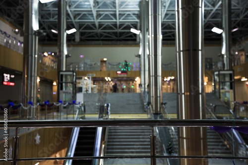 Staircase Escalator. Subway Metro Station