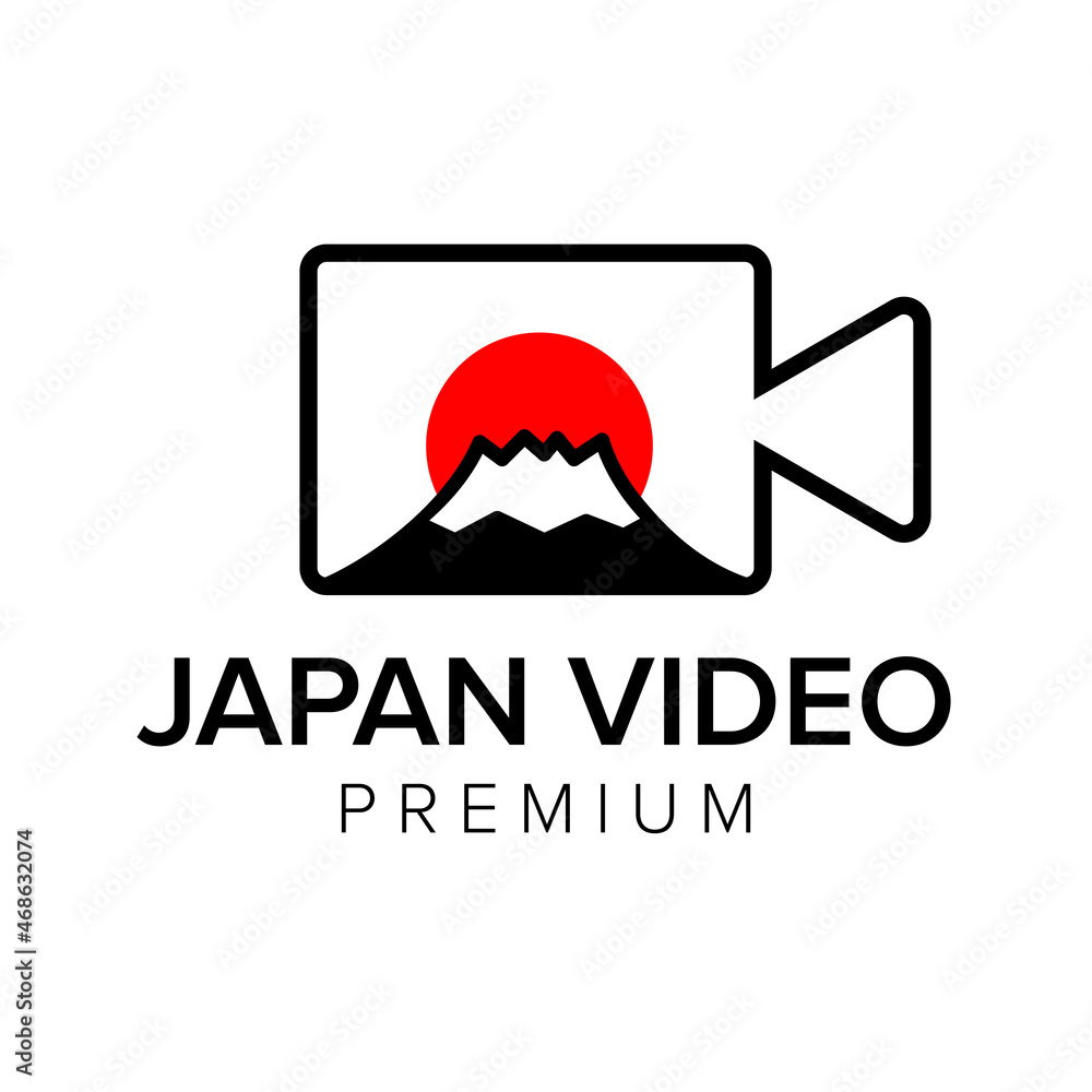 japan video logo icon vector template japan video logo icon vector template