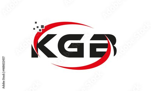 dots or points letter KGB technology logo designs concept vector Template Element photo