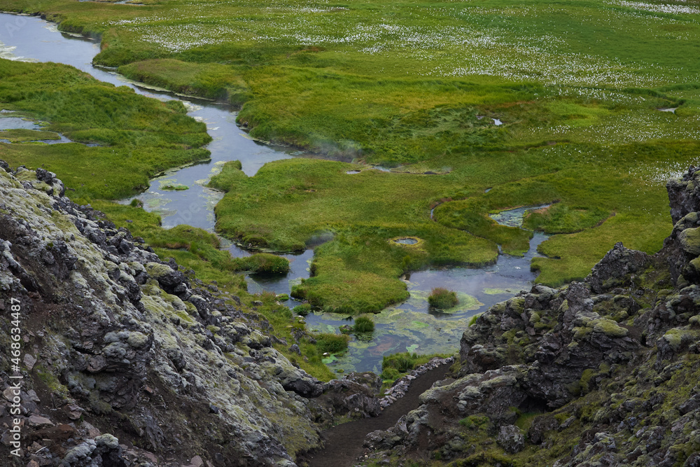 Thermal stream, Landmannalaugar National Park, Iceland