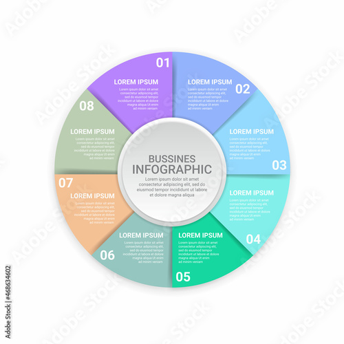 Graphic abstract element, Business data visualization. Process charts. a diagram with steps, options, sections or processes. Vector business template for presentations. Creative concept for infographi
