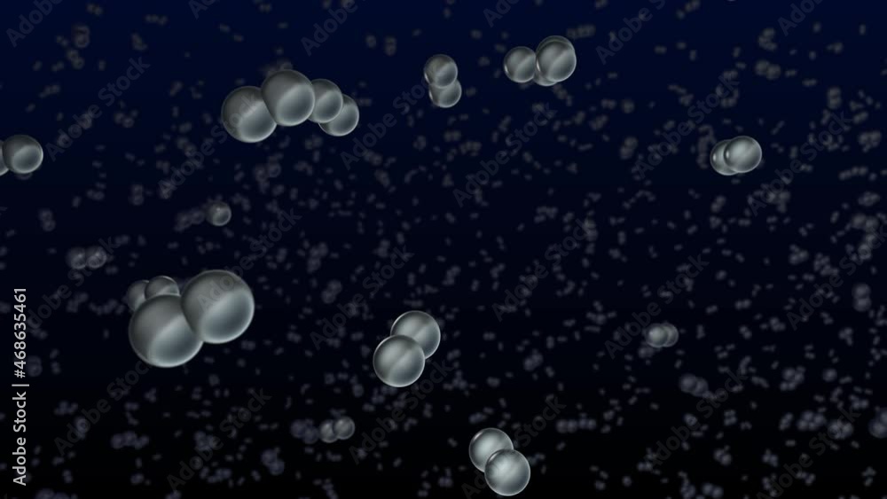 Animation of hydrogen gas molecules (H2) floating around Animation of hydrogen gas molecules (H2) floating around