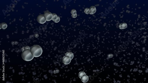 Wallpaper Mural Animation of hydrogen gas molecules (H2) floating around Torontodigital.ca