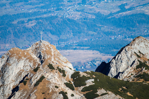 The Giewont, a mountain massif in the Tatra Mountains of Poland