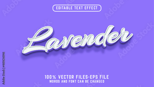 lavender text. editable text effect premium vectors