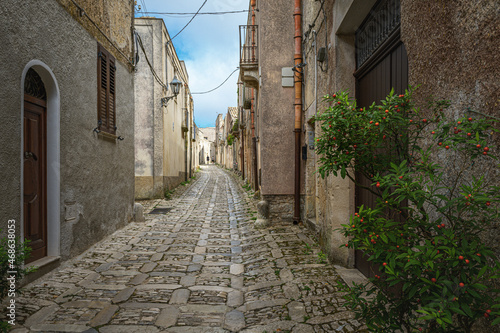 in the alleys of Erice Sicily Italy