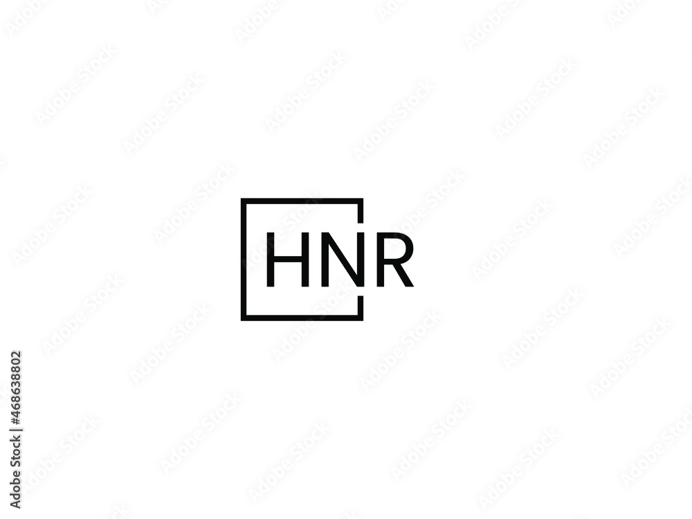 HNR letter initial logo design vector illustration HNR letter initial logo design vector illustration