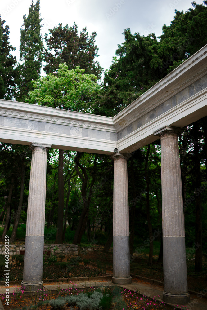 Old columns in Greek style