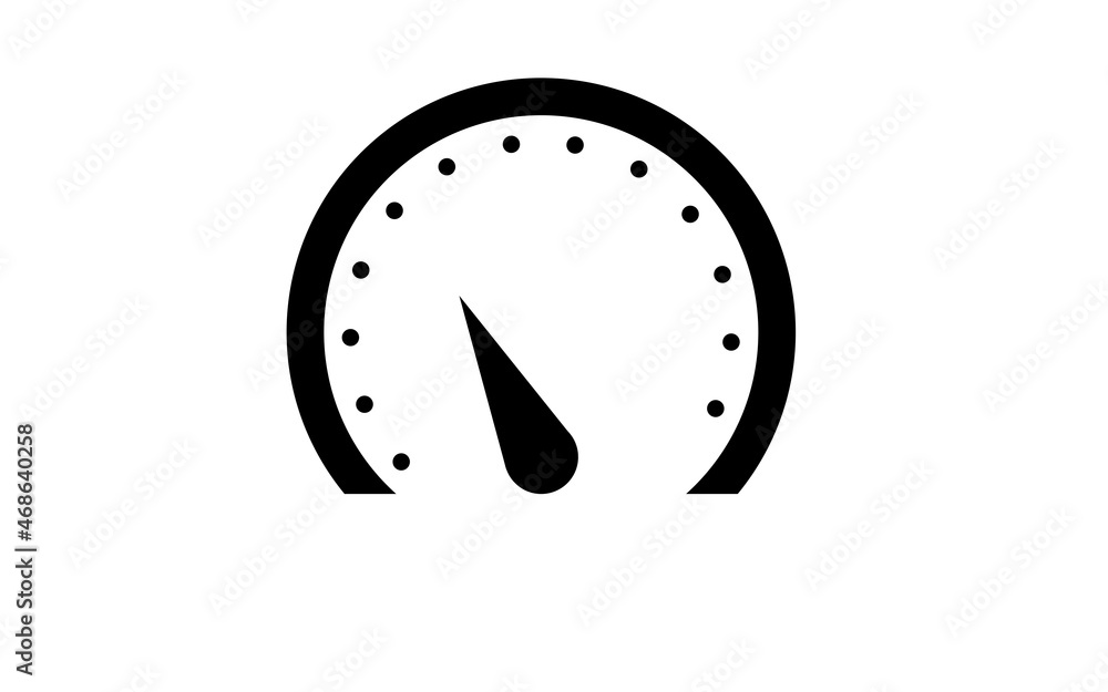 speedometer black speedometer icon with white background. speedometer black speedometer icon with white background.