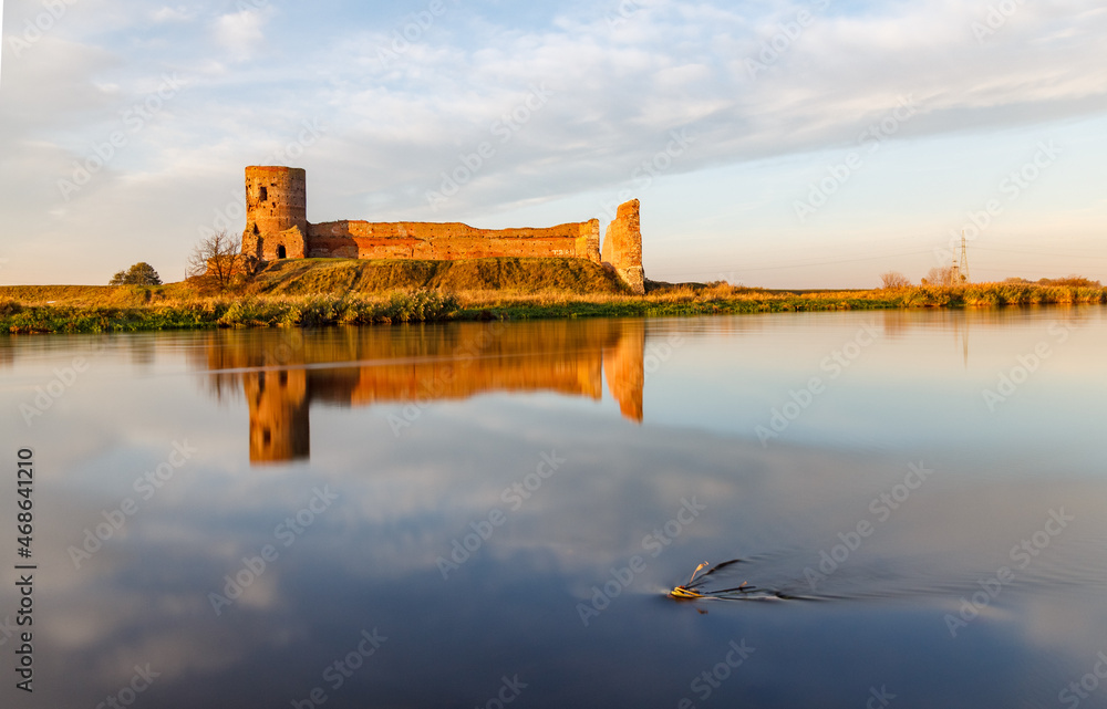 Fototapeta premium Medieval royal castle in City of Kolo - Poland