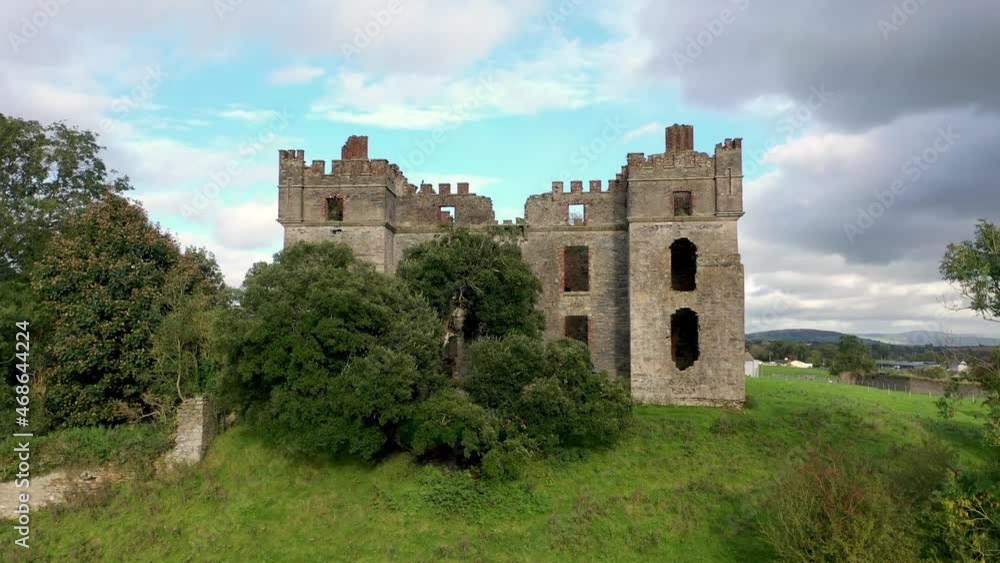 The remains of Raphoe castle in County Donegal - Ireland The remains of Raphoe castle in County Donegal - Ireland