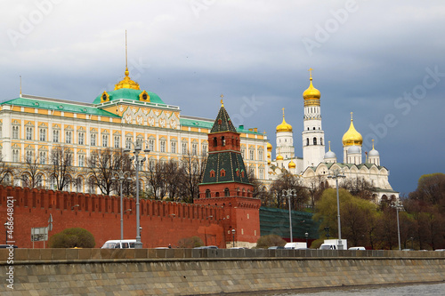 View from the river to the Moscow Kremlin