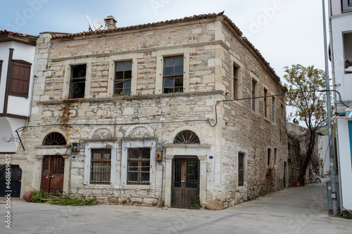 Fototapeta Naklejka Na Ścianę i Meble -  Traditional house in Urla , Izmir province, Turkey
