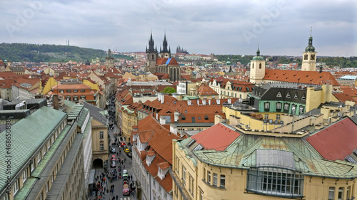 Old Prague rooftops