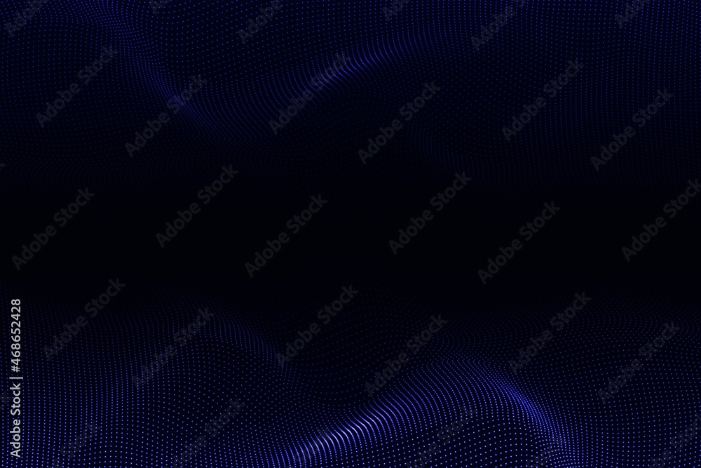 Abstract digital landscape with flowing particles. Cyber or technology background.Vector illustration. Abstract digital landscape with flowing particles. Cyber or technology background.Vector illustration.